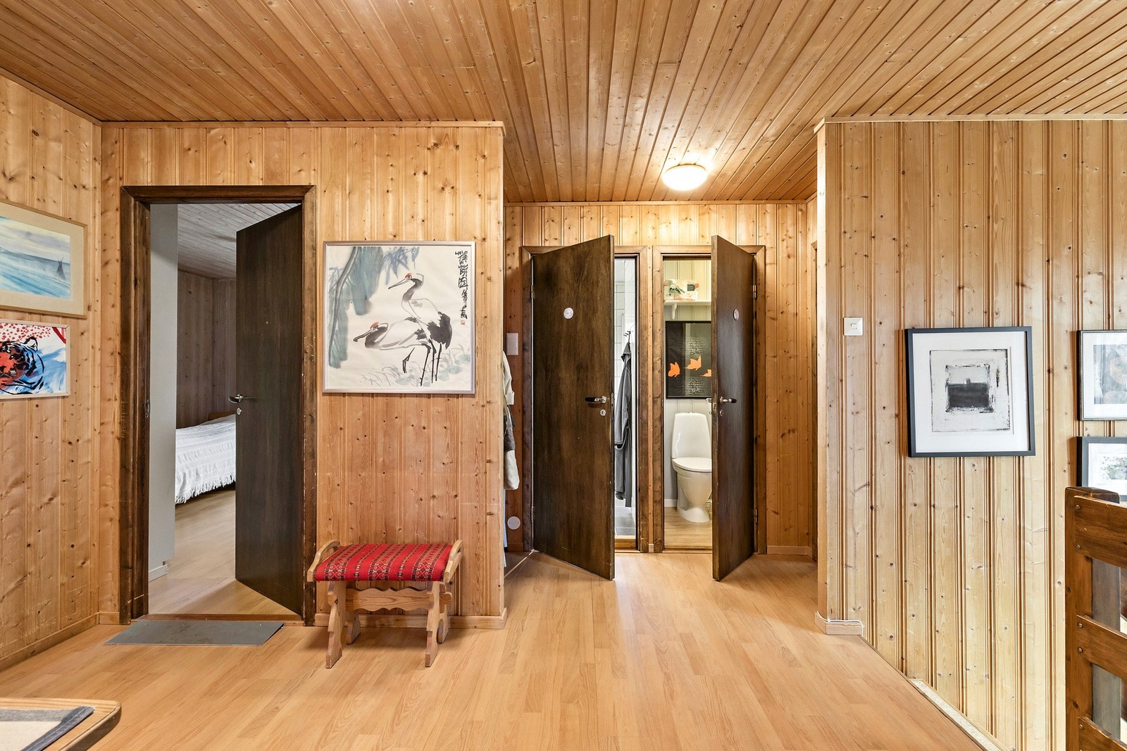 Hall med tilgang til soverom og bad Galleribilde