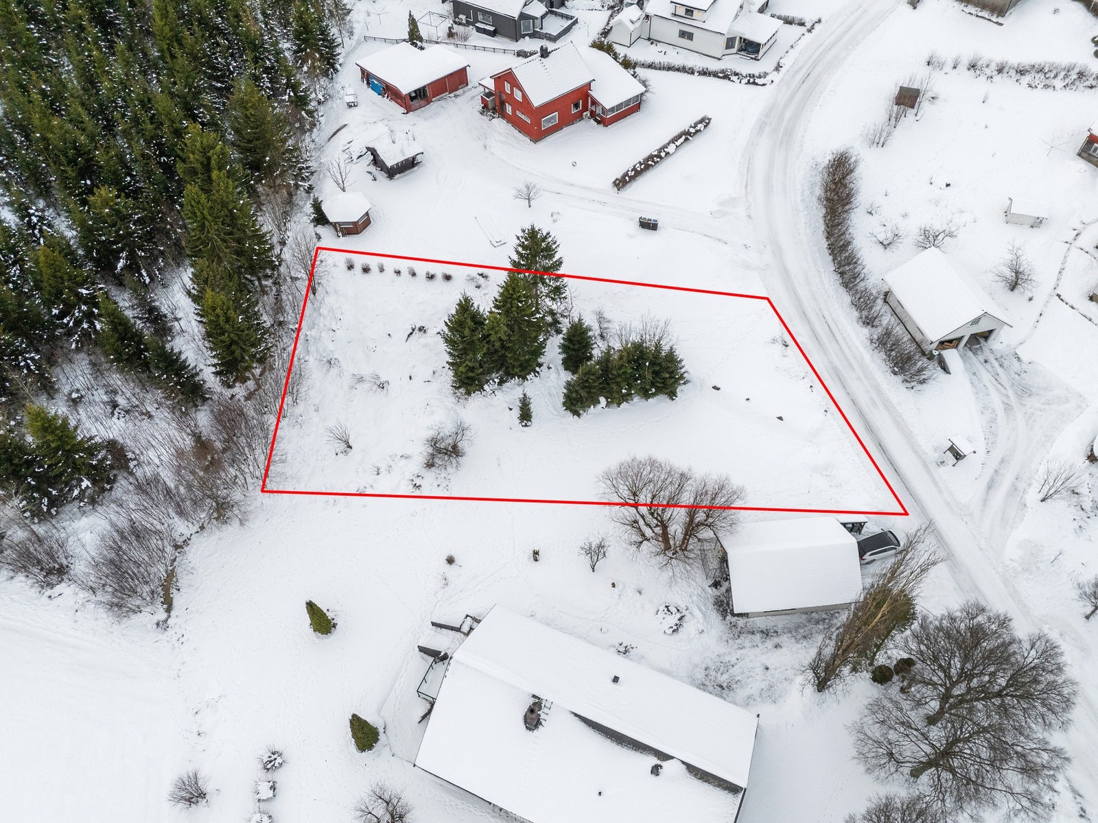 Oversiktsbildet over tomta Galleribilde