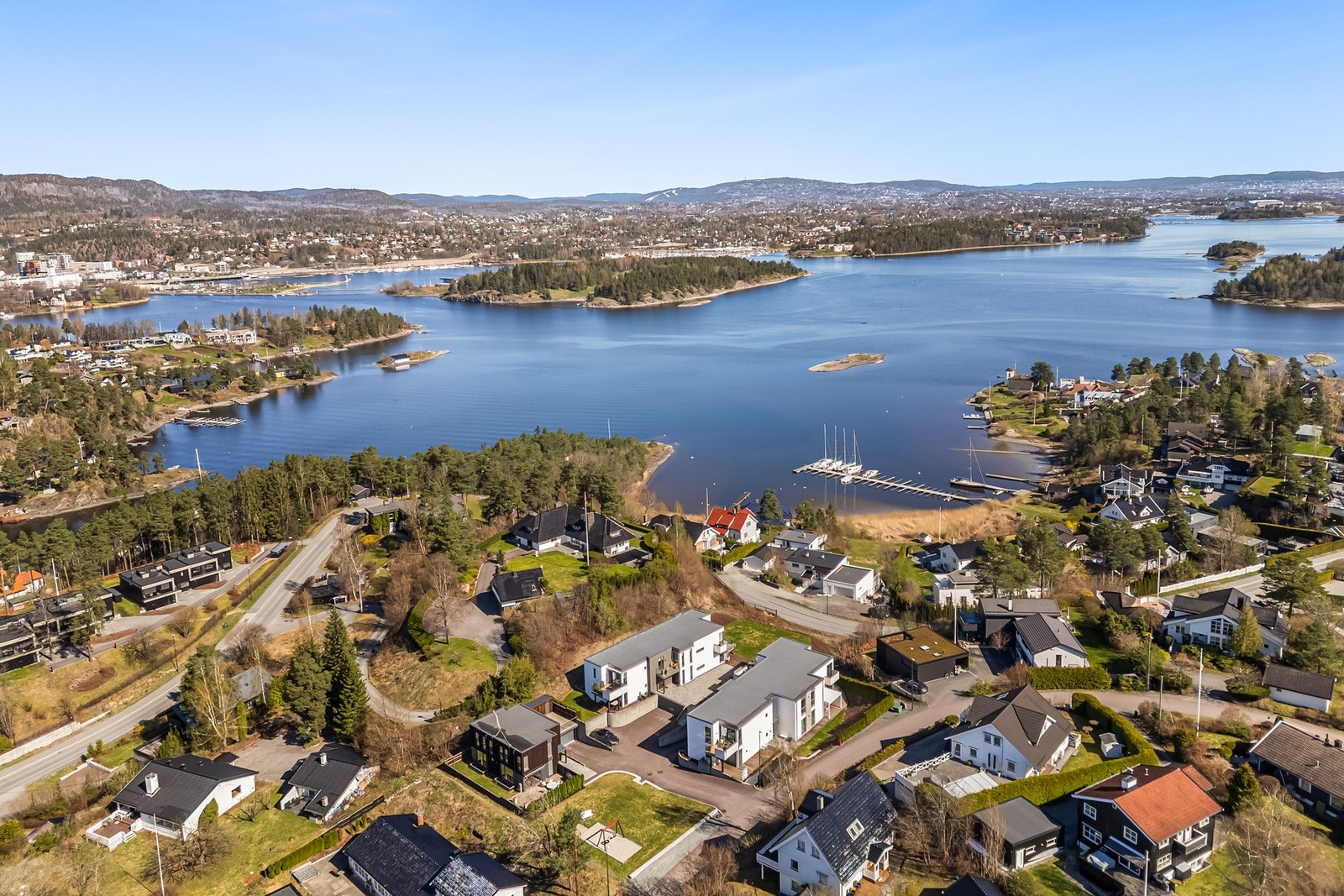 Dronebilde av område Jon Smørs vei Galleribilde