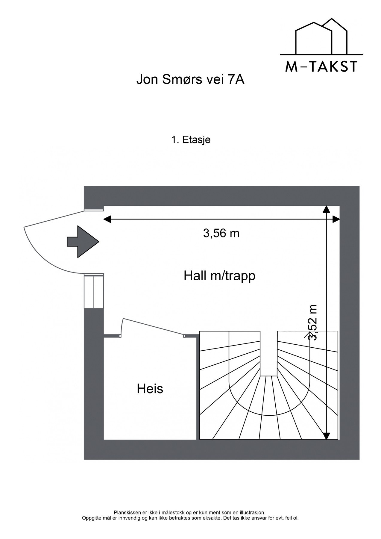 Plantegning av trappegang Galleribilde