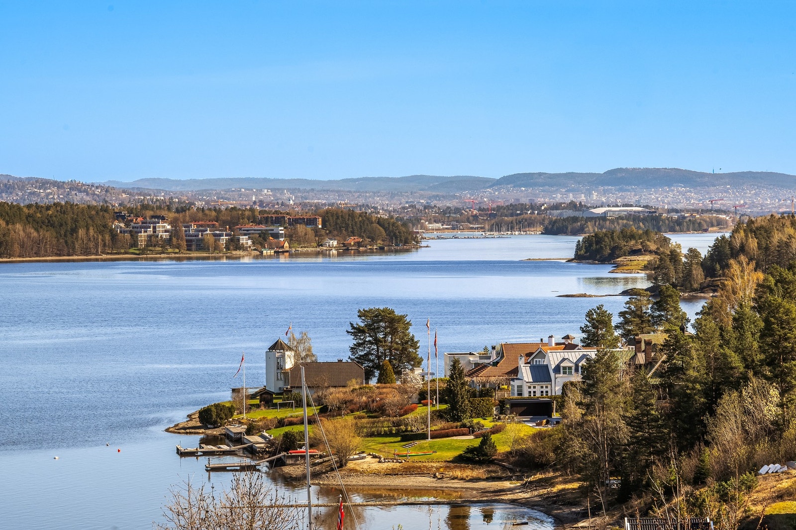 Utsikt fra balkongen Galleribilde