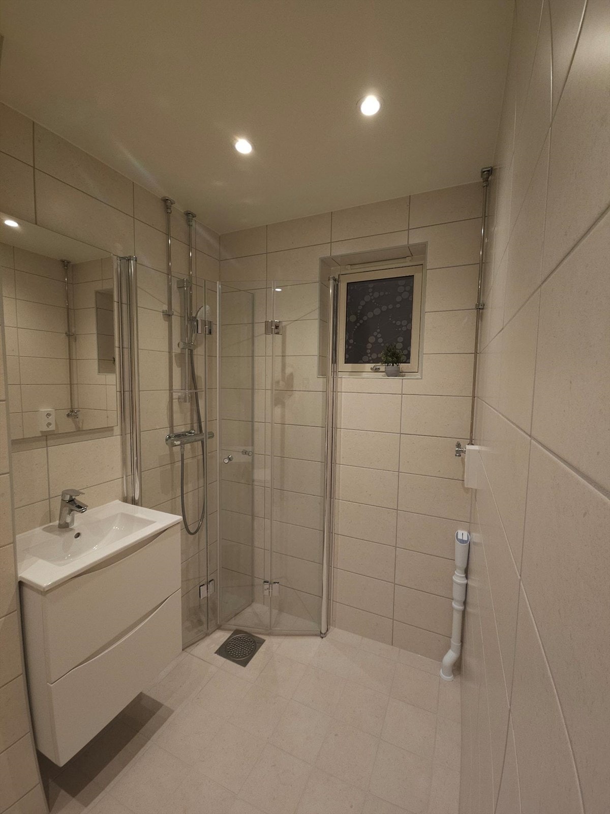Det er opplegg til vaskemaskin (privat foto). Galleribilde