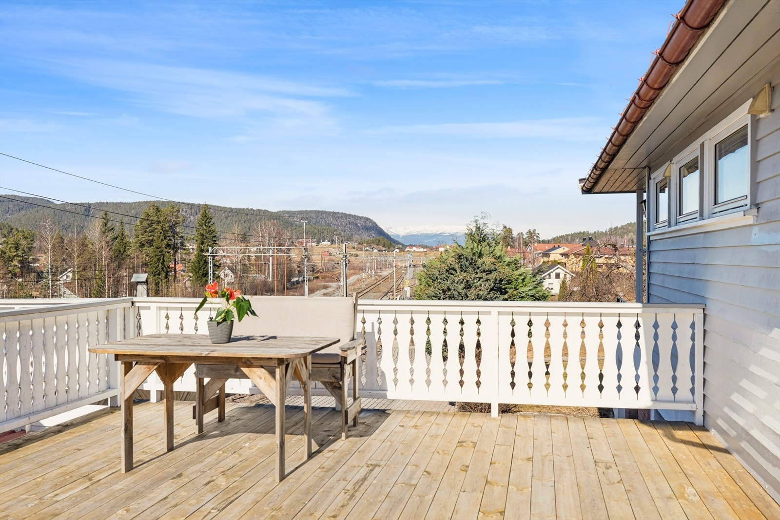 Flott utsikt fra verandaen! Galleribilde