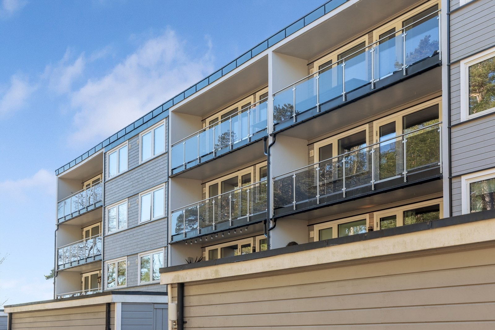 Stor vestvendt terrasseleilighet på 101 m² I Optimale solforhold og utsikt. Alt på ett plan I 2 terrasser I Blindgate! Galleribilde