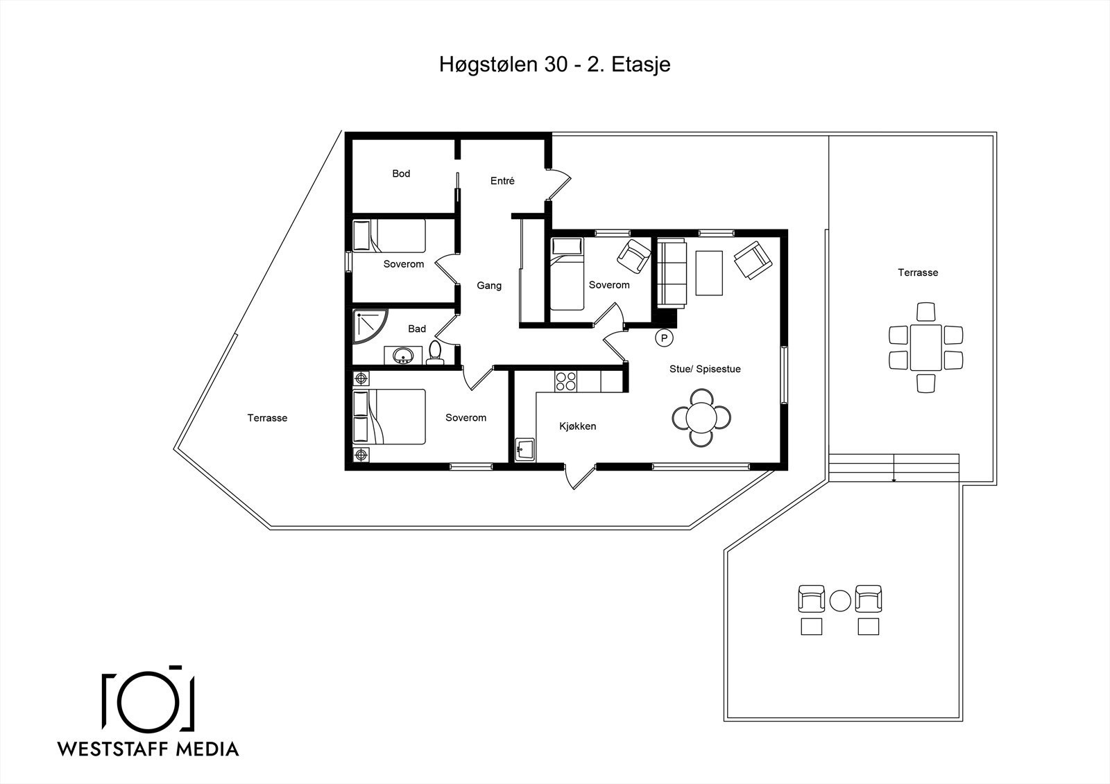 Plantegning 2. etasje. Galleribilde