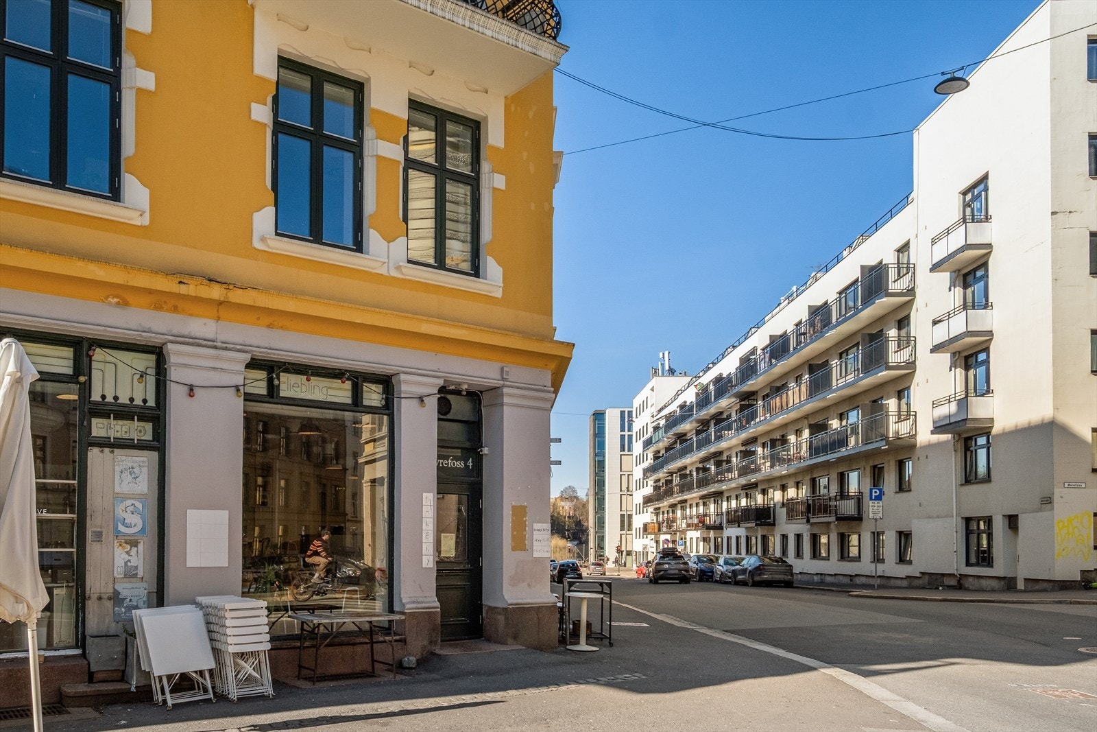 Øvrefoss har en perfekt beliggenhet for den som ønsker å bo urbant på den mest populære delen av Grünerløkka. Galleribilde