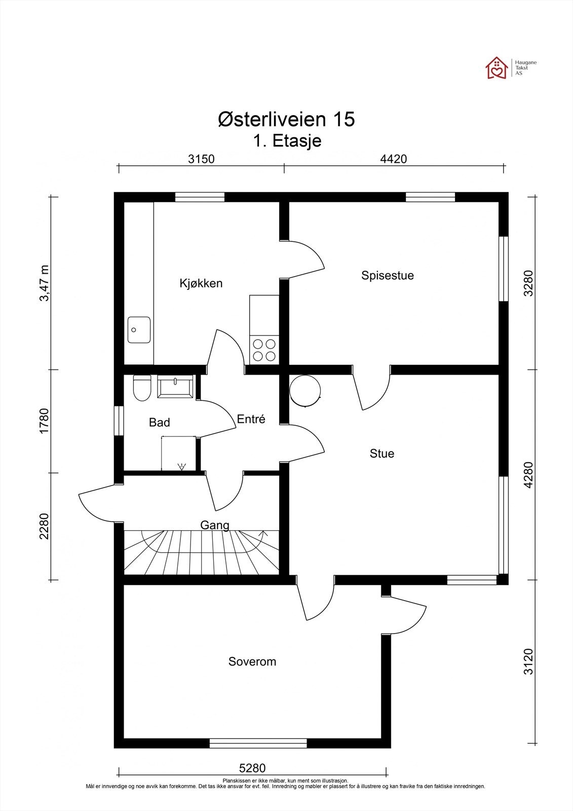 Plantegning - 1. etasje Galleribilde
