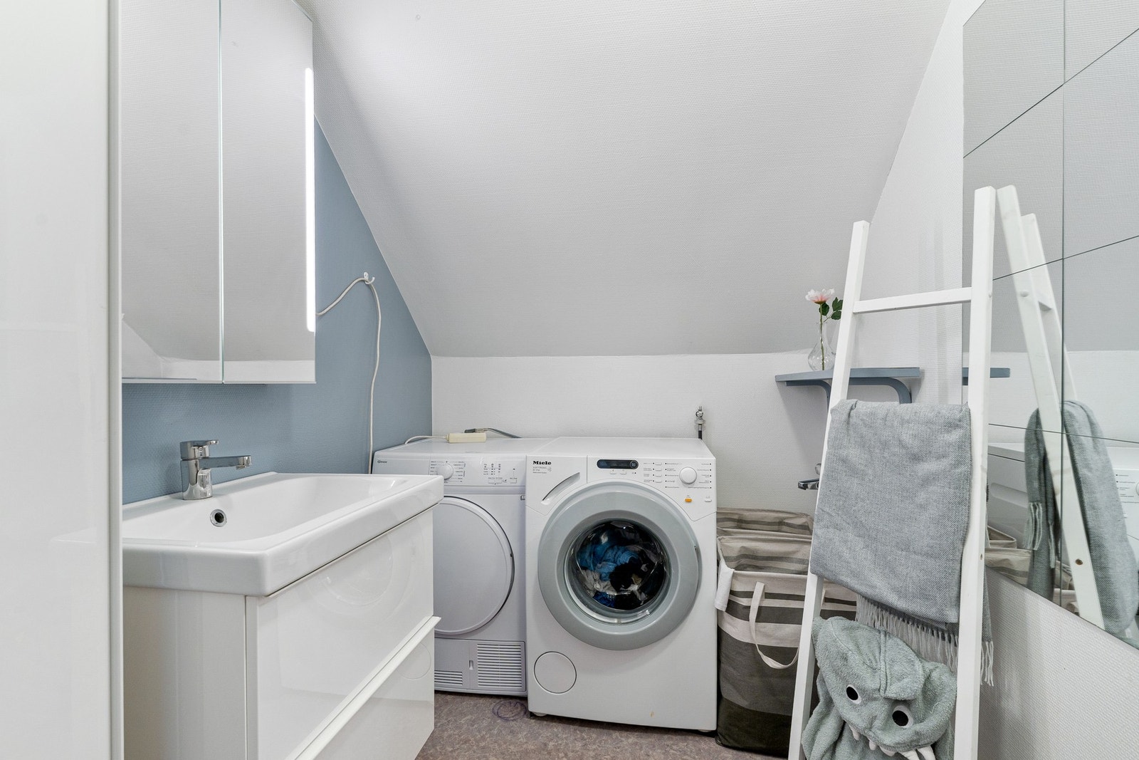 Utsyrt med opplegg til vaskemaskin. Galleribilde