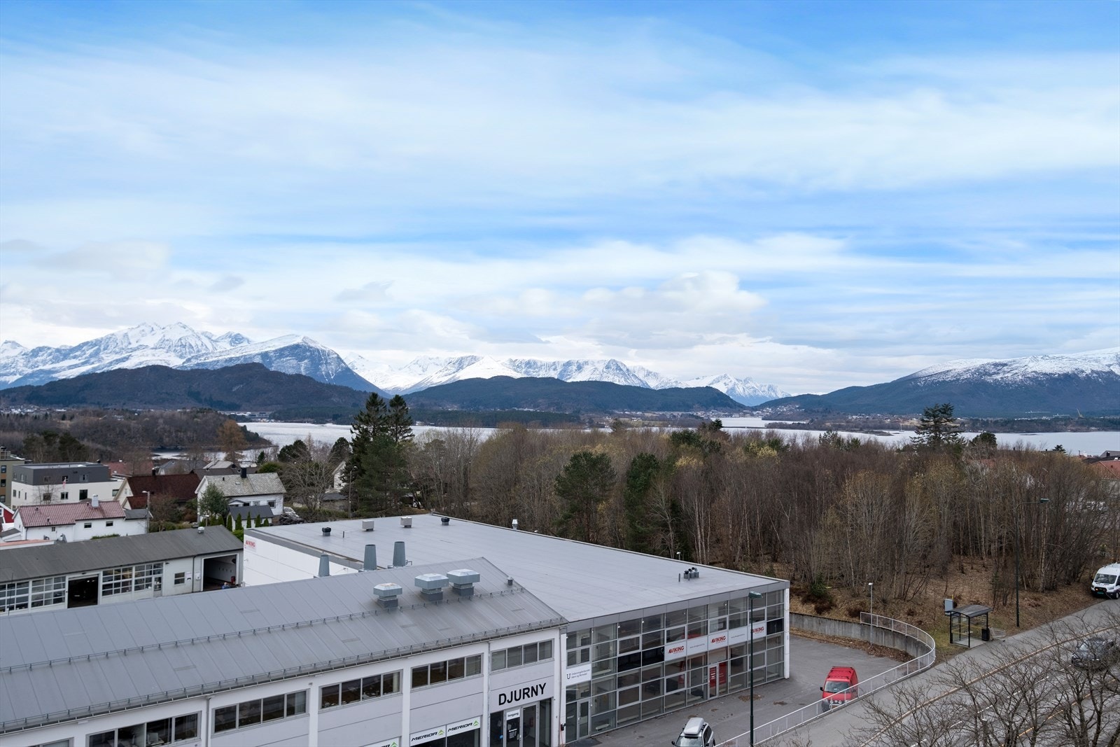 Utsikt fra takterrassen Galleribilde