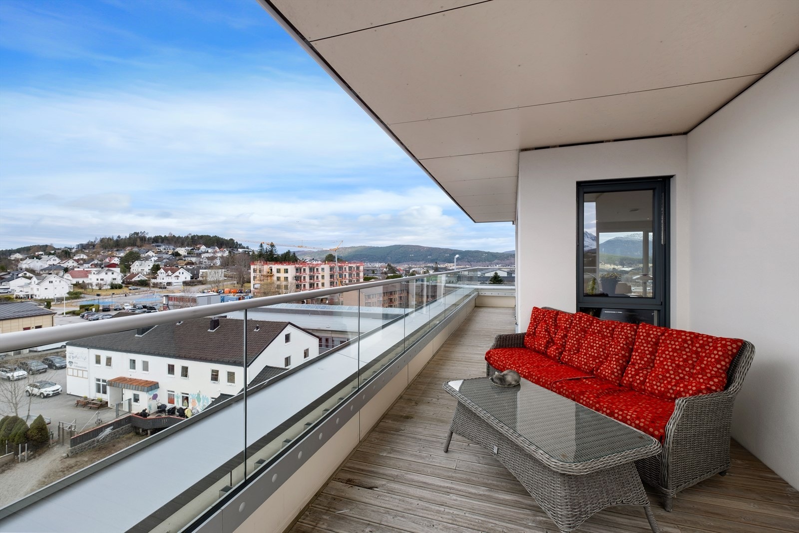 Privat takterrasse på 32 kvm med panoramautsikt Galleribilde