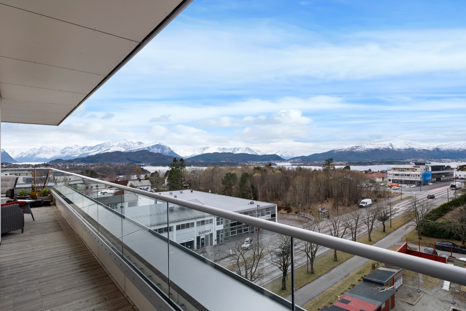 Privat takterrasse på 32 kvm med panoramautsikt Galleribilde
