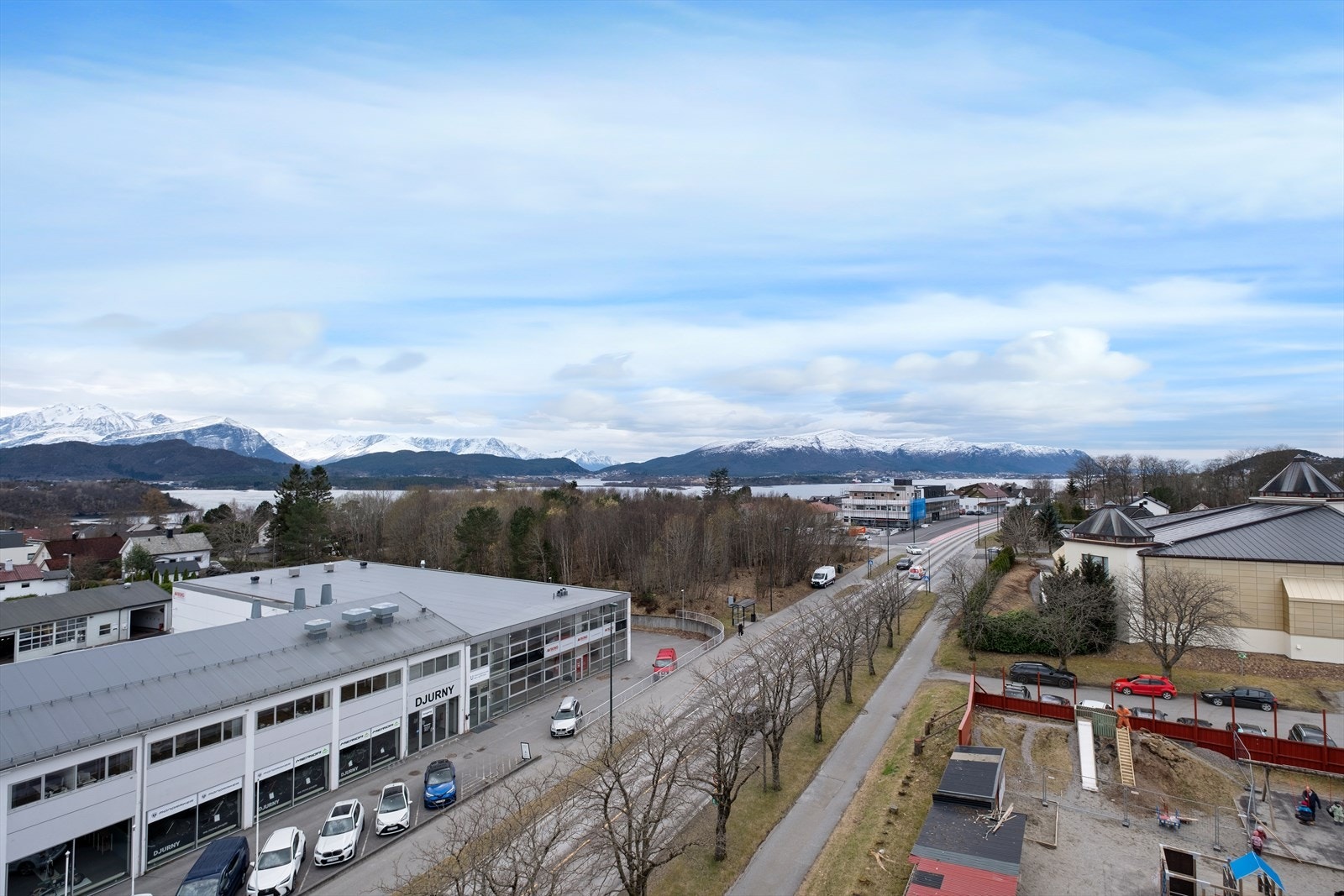 Utsikt fra takterrassen Galleribilde