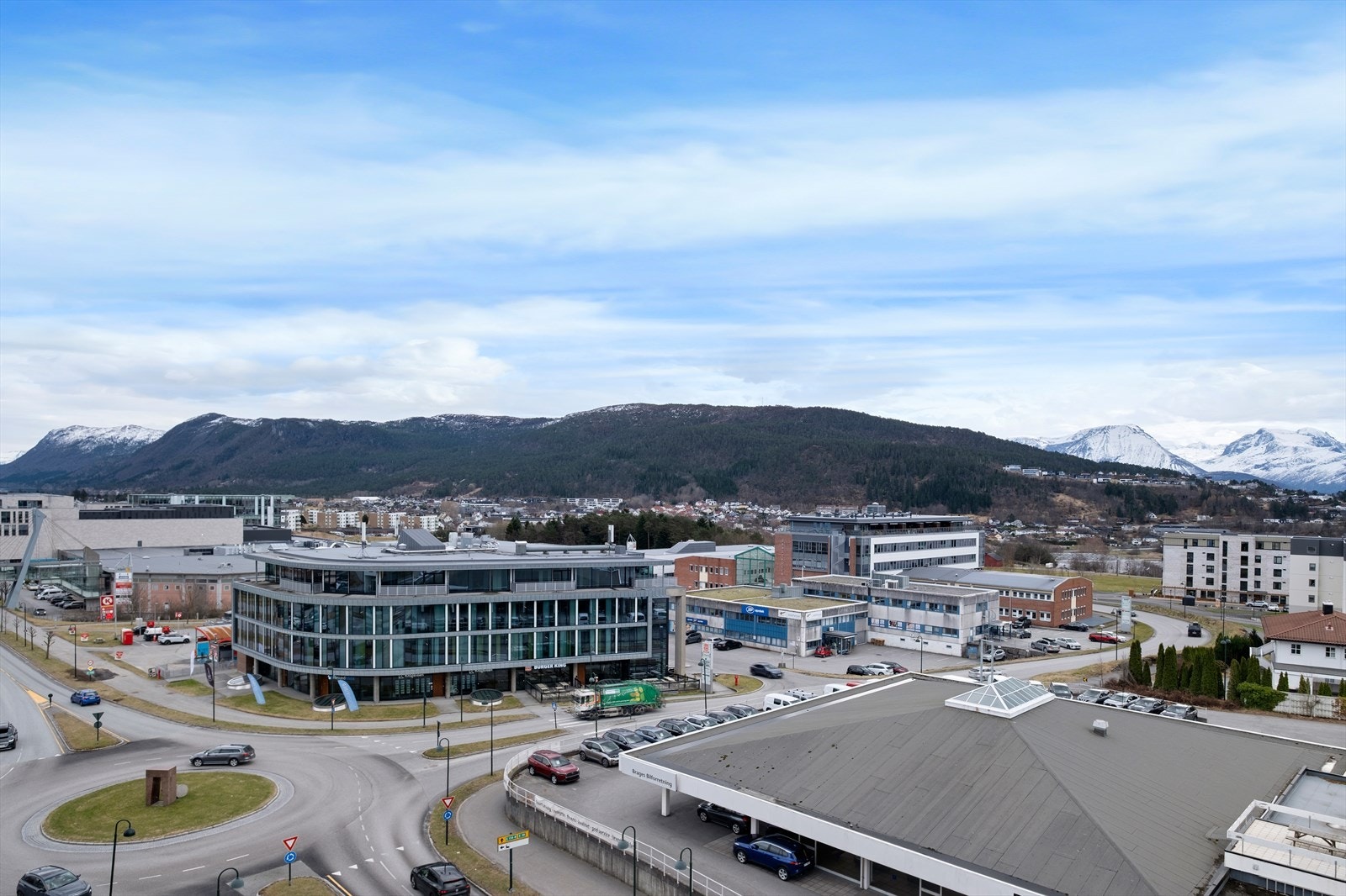 Utsikt fra takterrassen Galleribilde