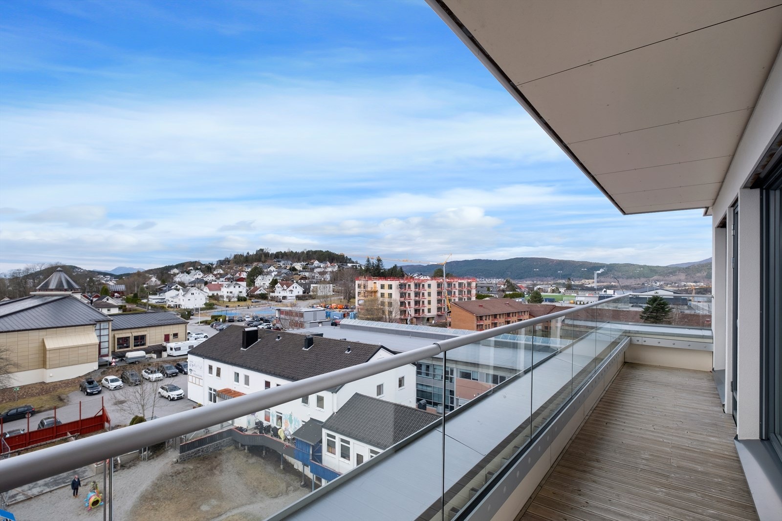 Privat takterrasse på 32 kvm med panoramautsikt Galleribilde