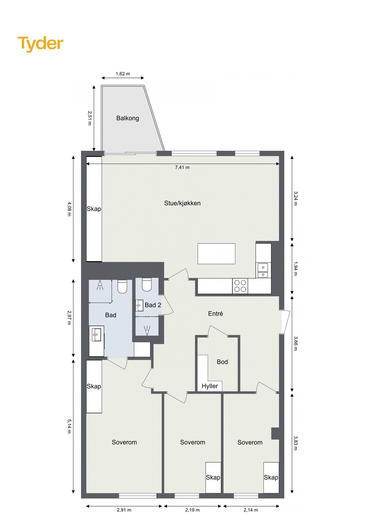 Plantegning Galleribilde