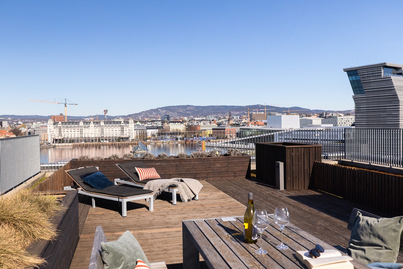 Takterrassene kan reserveres via Vibbo. Galleribilde