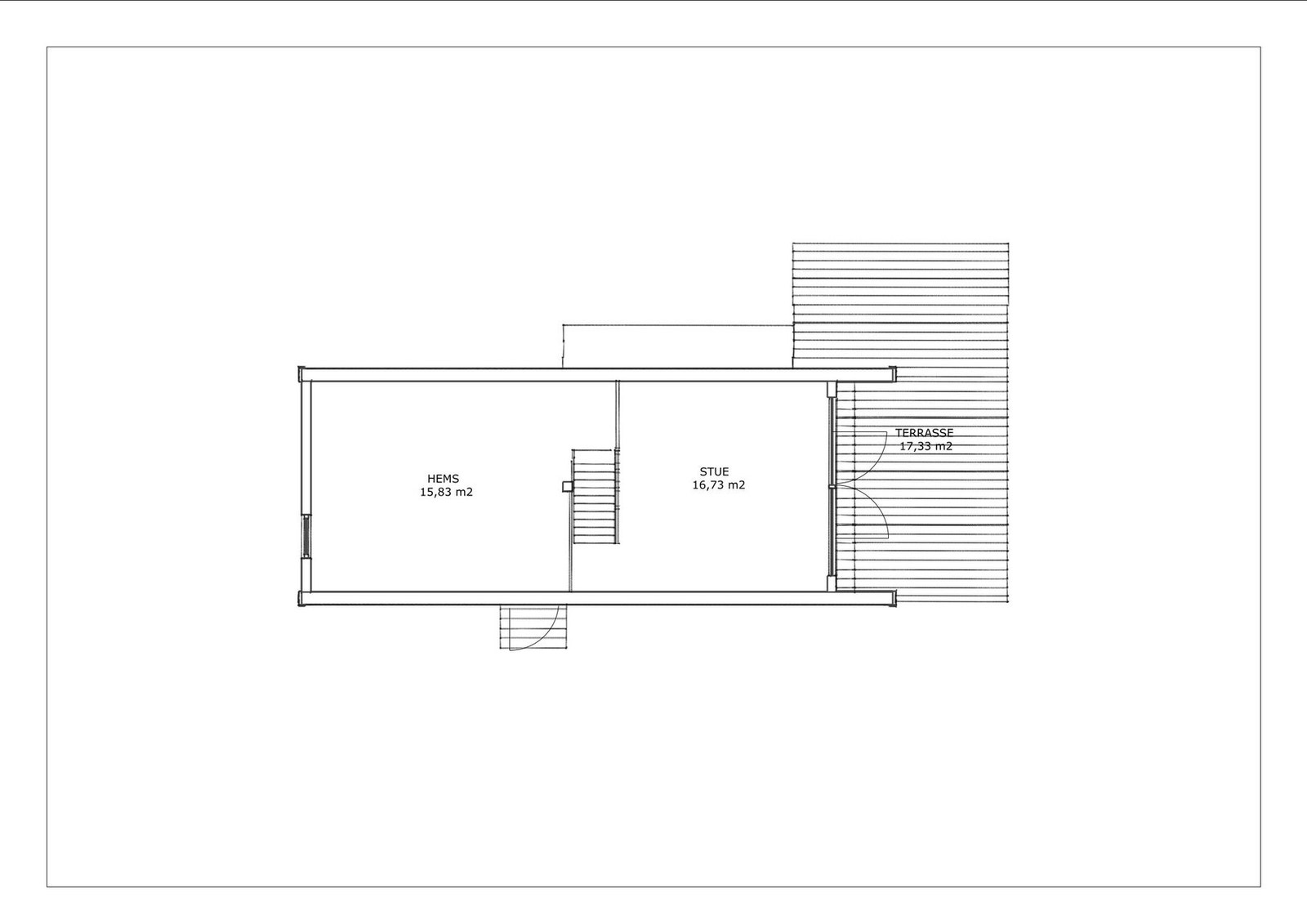 Plantegning av hems. Galleribilde
