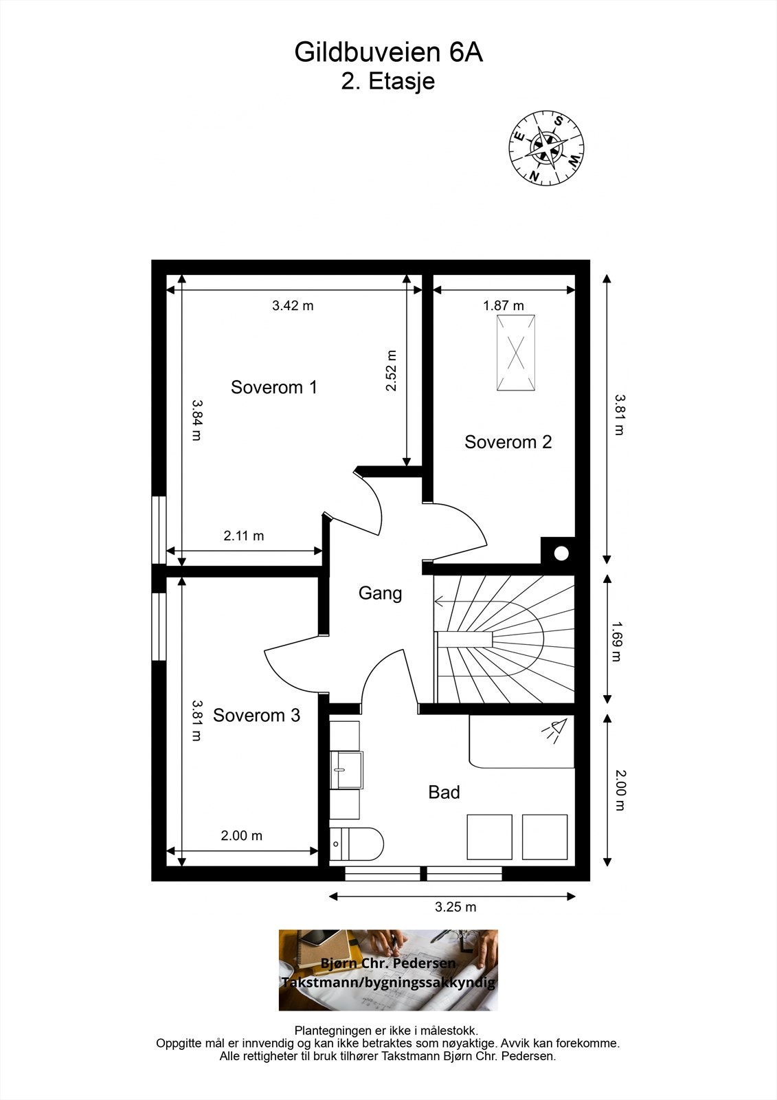 Plantegning 2.etg Galleribilde