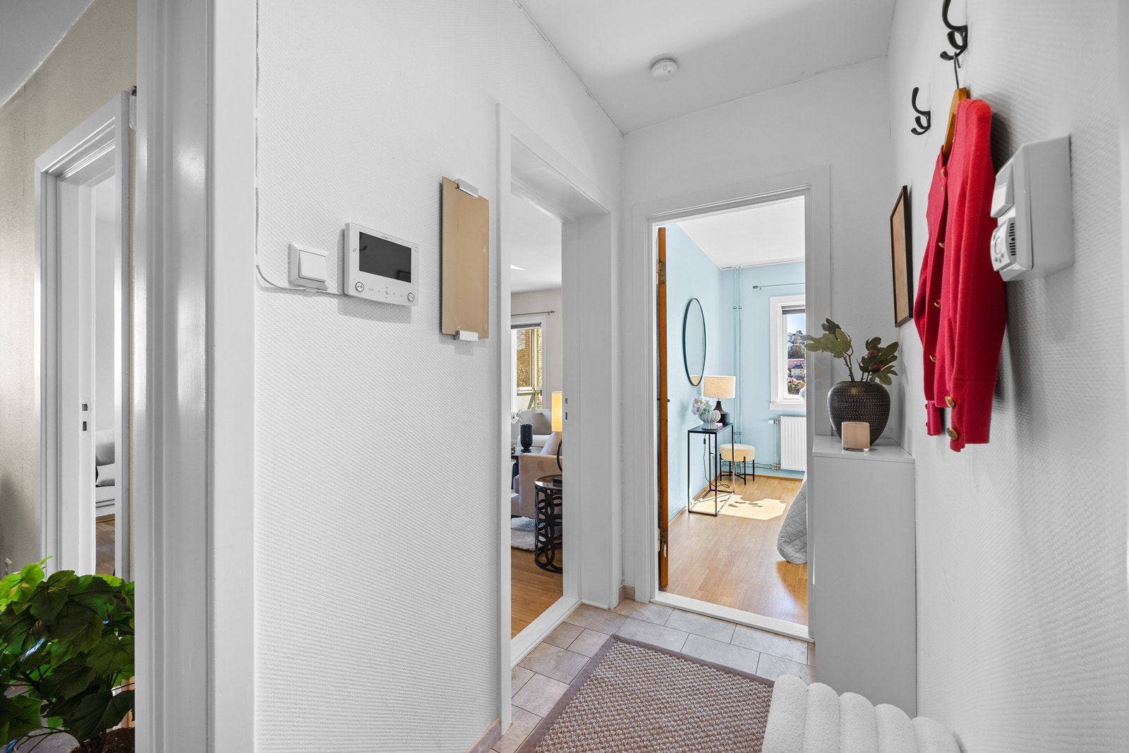 Gangen fungerer som et naturlig bindeledd med adkomst til blant annet badet. Galleribilde