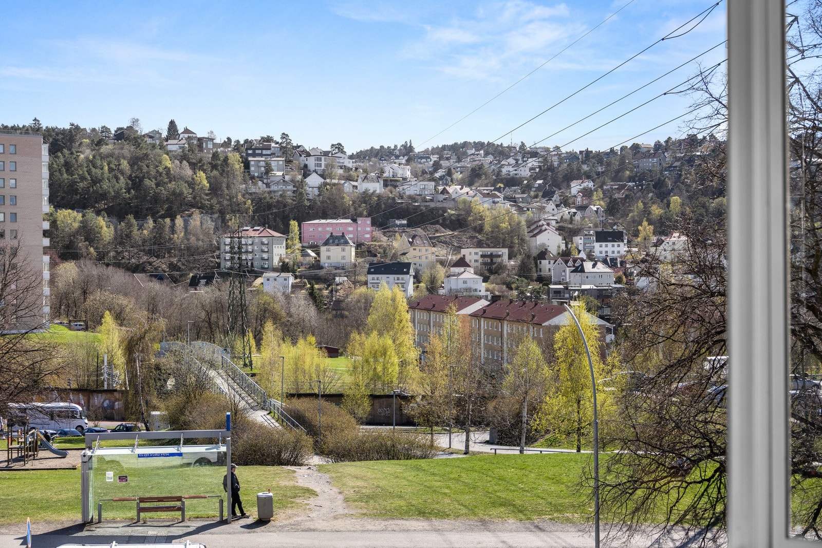Nydelig utsikt fra balkongen Galleribilde