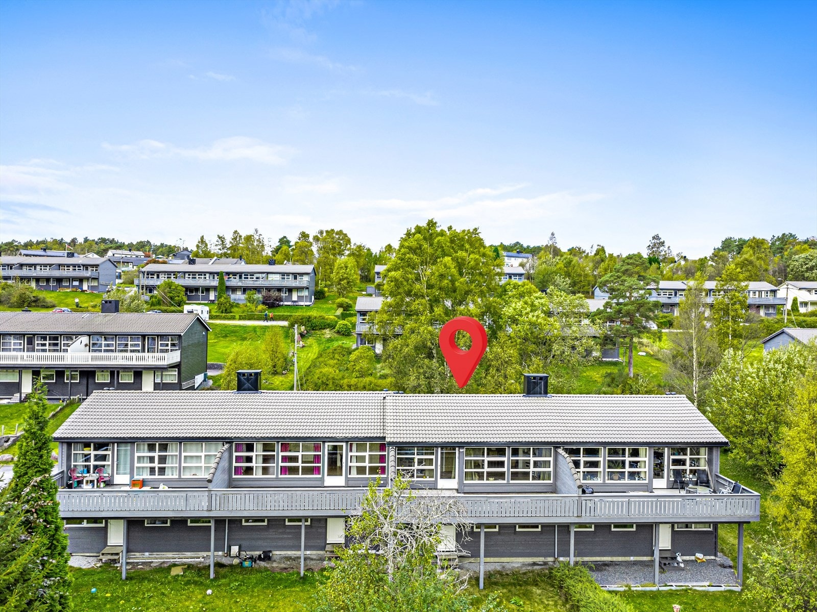 Eiendommen ligger sentralt i et etablert boligområde Galleribilde