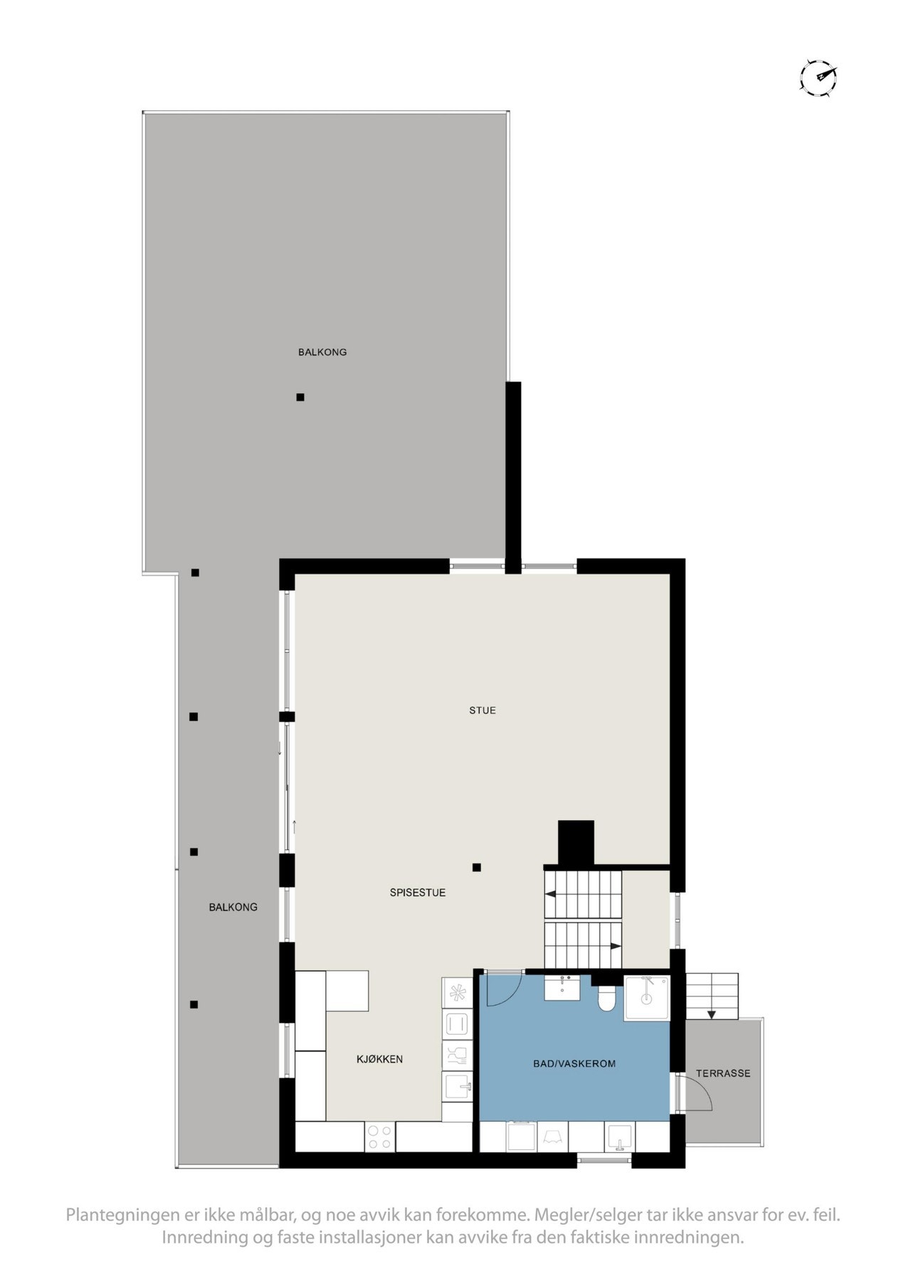 Planskisse første etasje Galleribilde