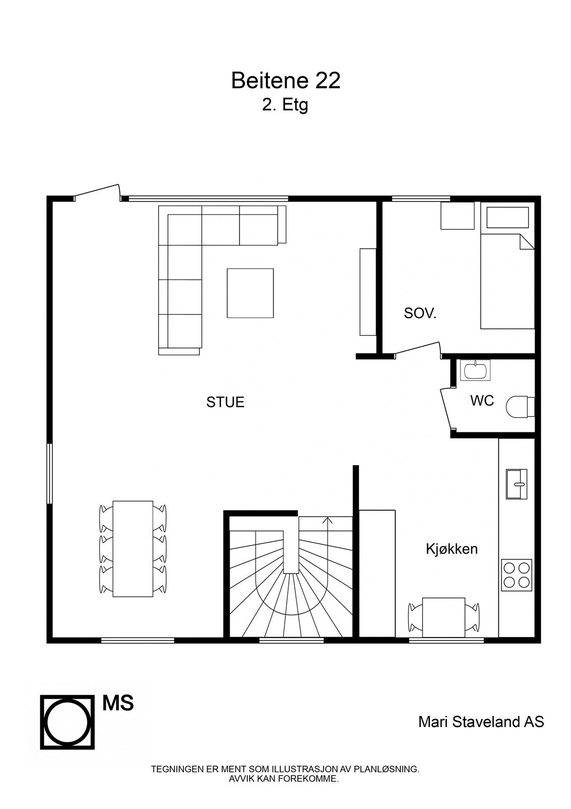 Plantegning | 2. Etasje Galleribilde