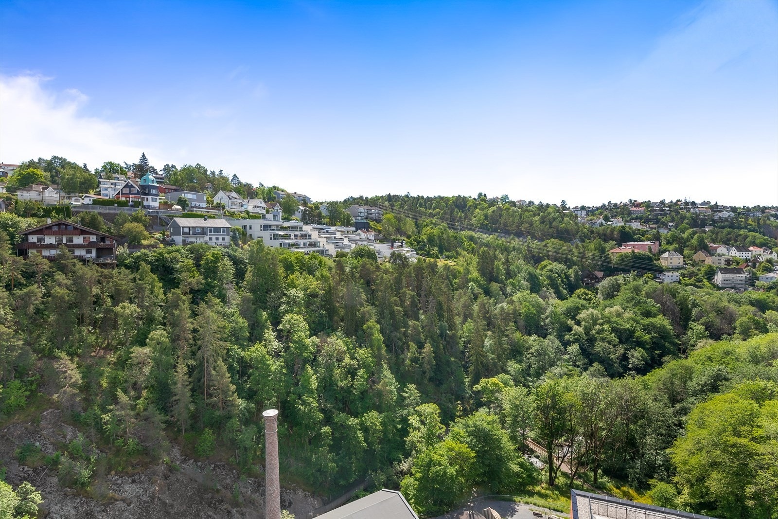 Det er også fantastisk utsikt mot Svartdalsparken og Ekebergåsen. Galleribilde