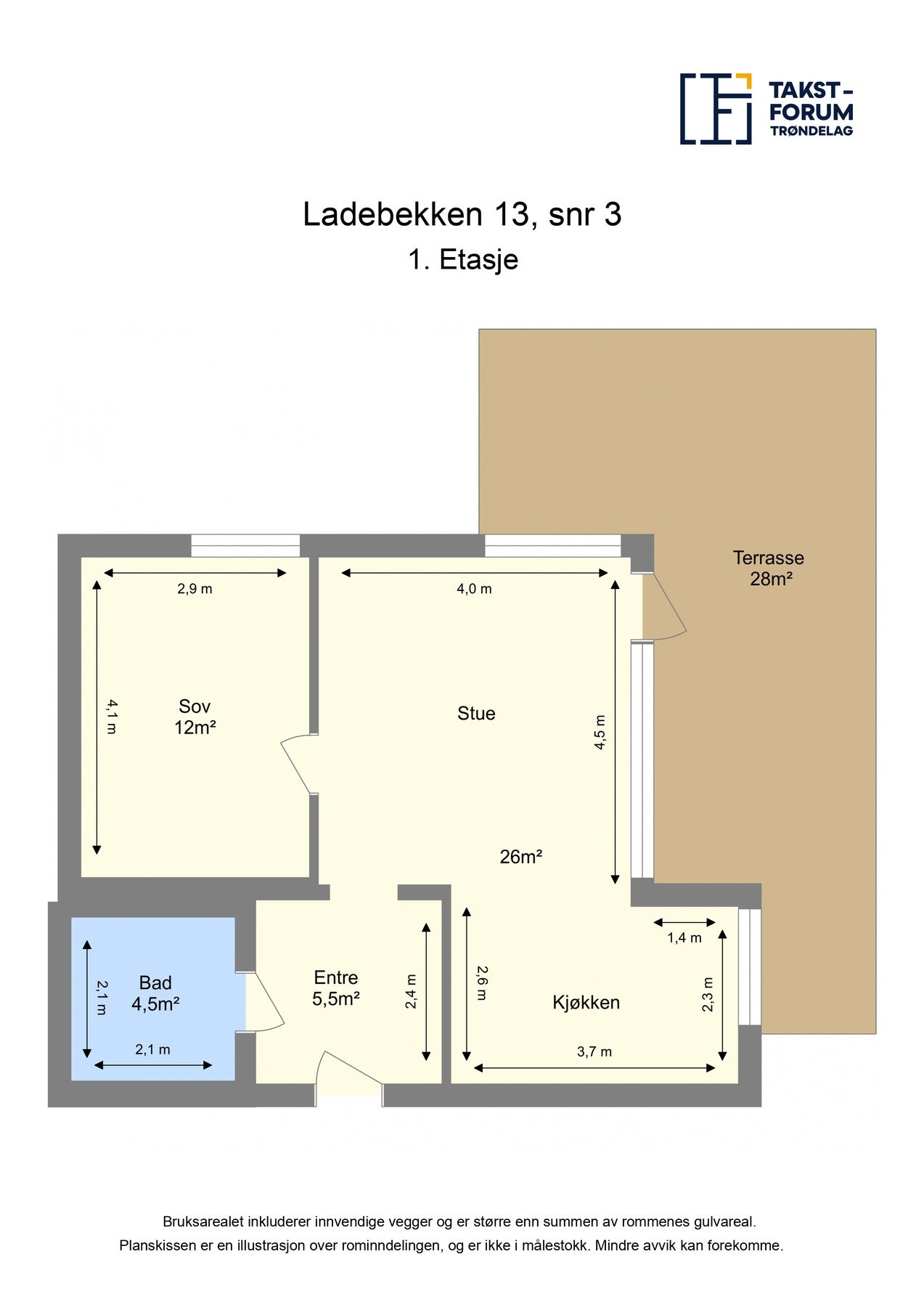Plantegning 1.etasje Galleribilde