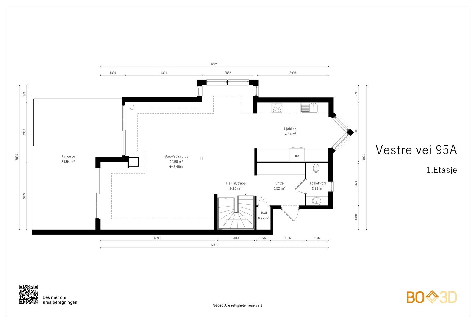 Vestre vei 95 A - 1. Etasje. Galleribilde