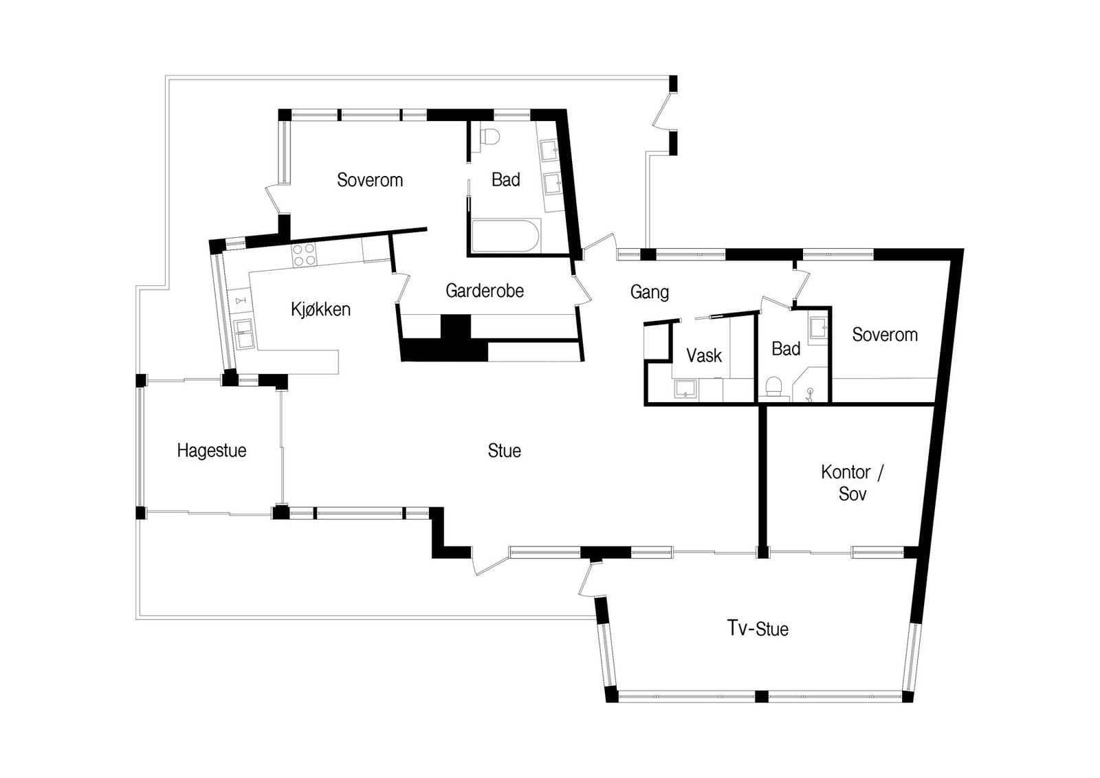 Plantegning Galleribilde