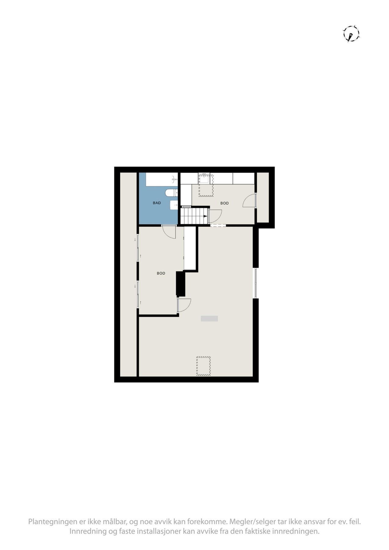 Plantegning loft Galleribilde