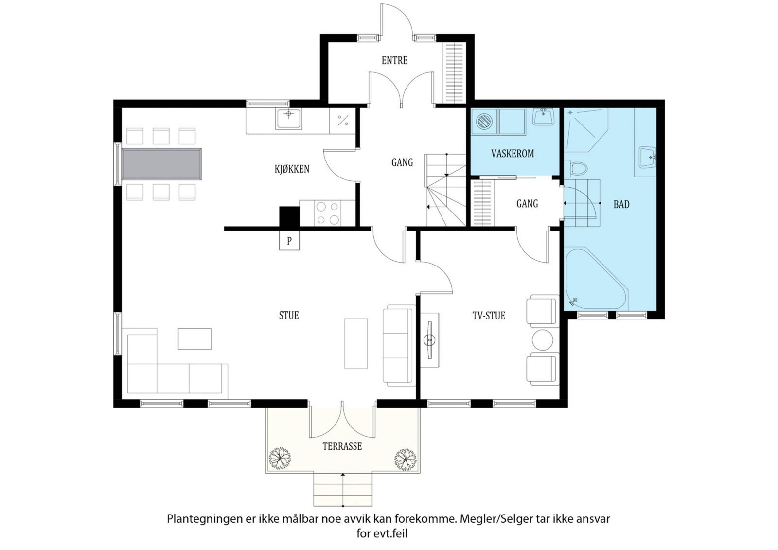 Planskisse hovedetasje Galleribilde