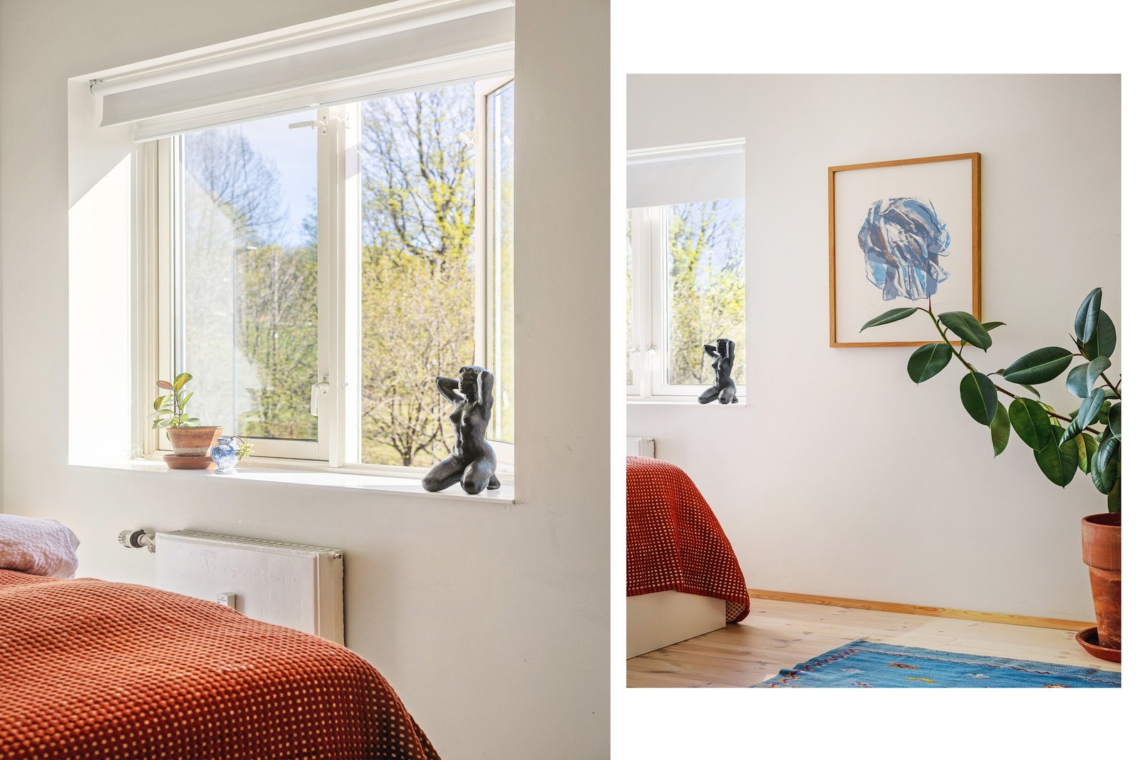 Hovedsoverommet er romslig på litt over 13m², og fremstår som lyst og tiltalende med gode vindusflater som slipper inn fint med dagslys Galleribilde