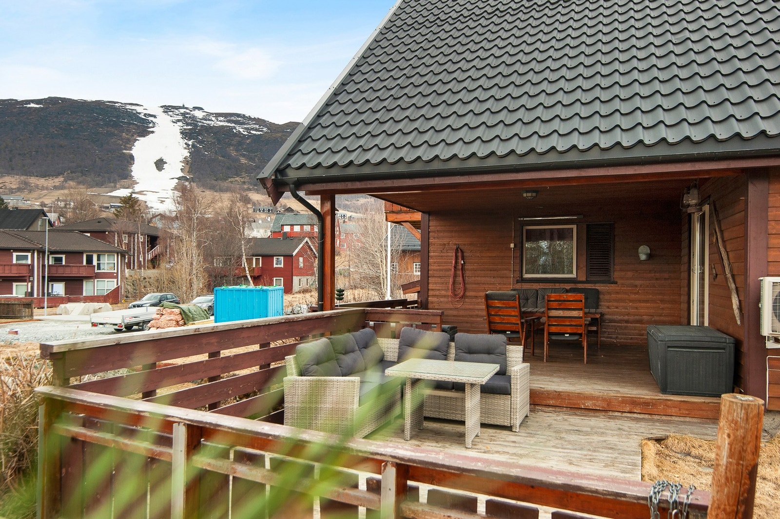 Flott utsikt mot Hovden skisenter. Galleribilde