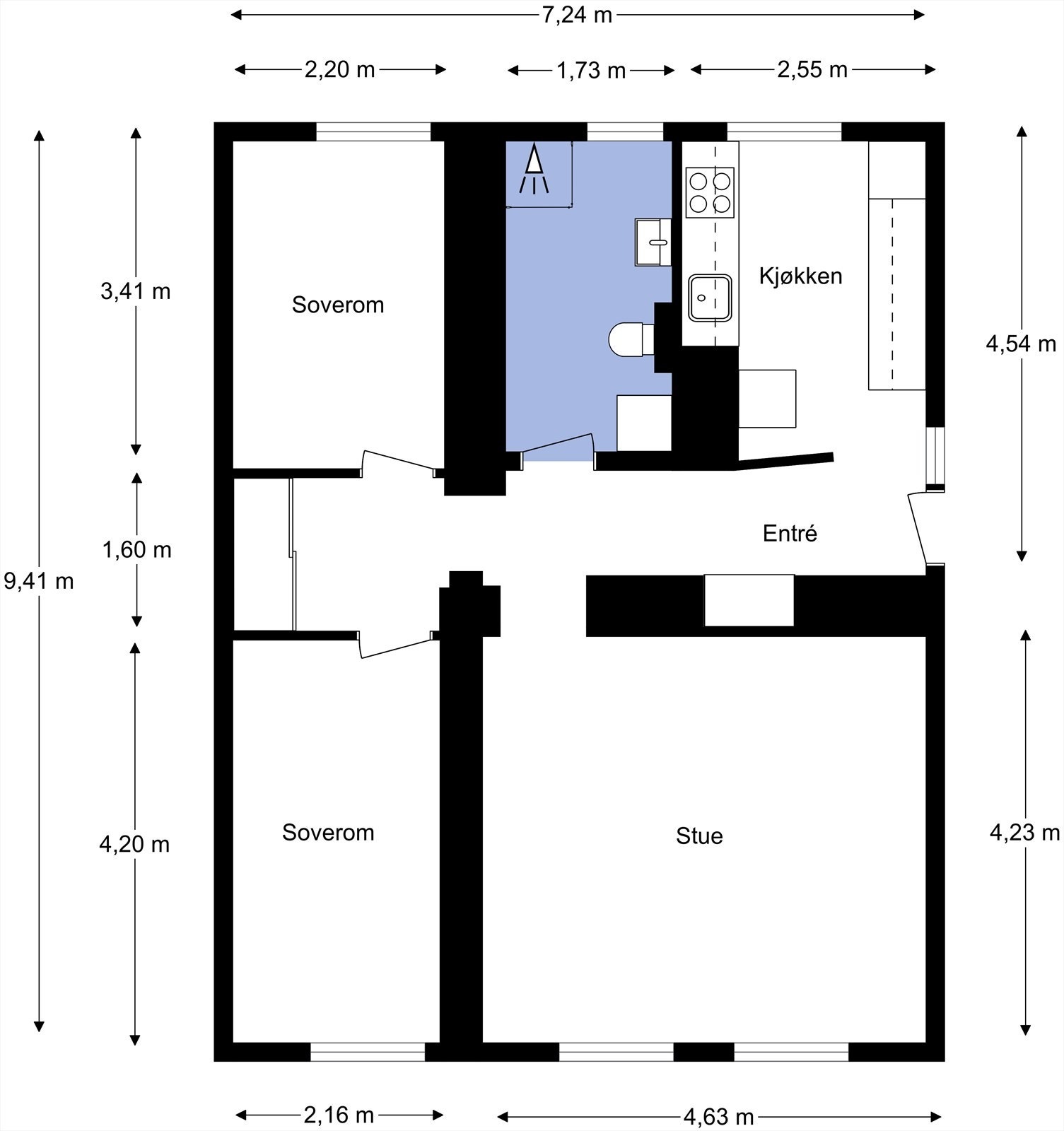Plantegning Galleribilde
