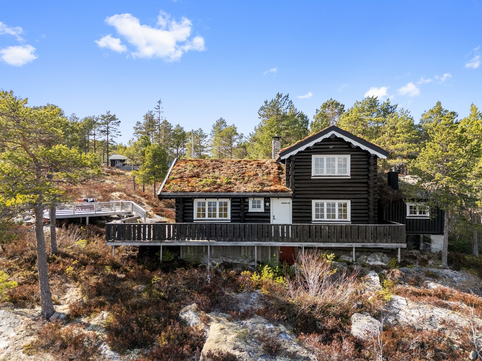 Fasadebildet av hytta, Galleribilde