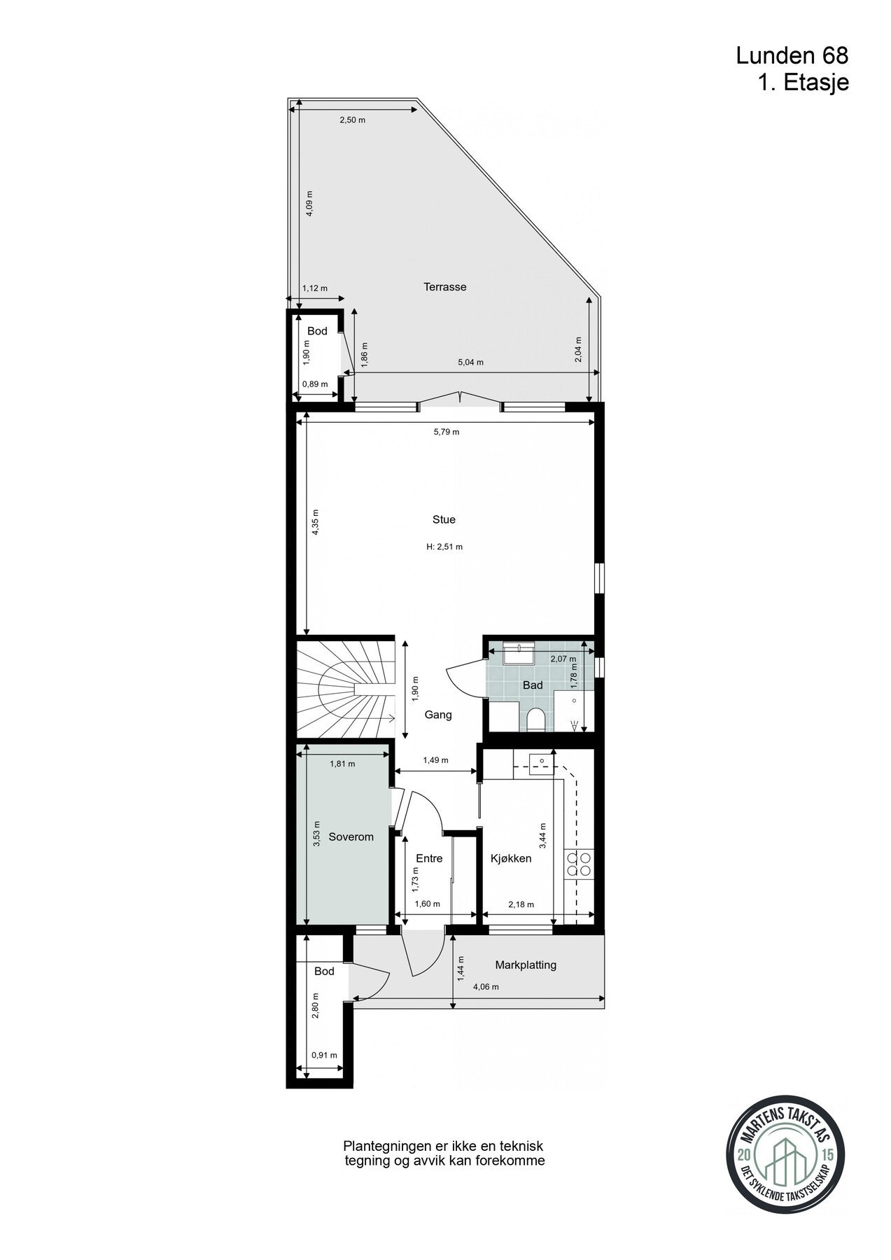 Plantegning - 1. etasje Galleribilde