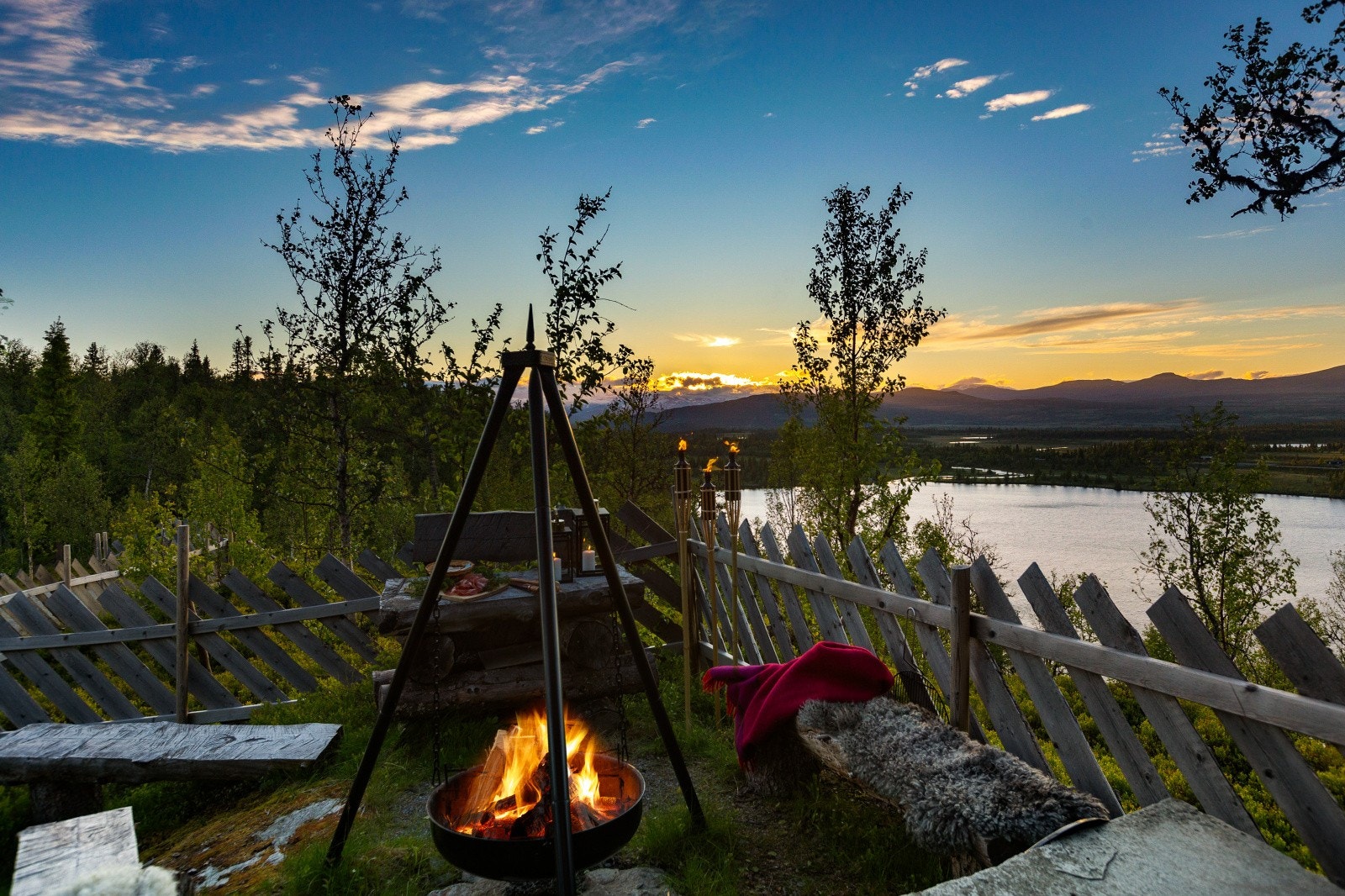 Utsikten fra bålpanna mot nordvest Galleribilde
