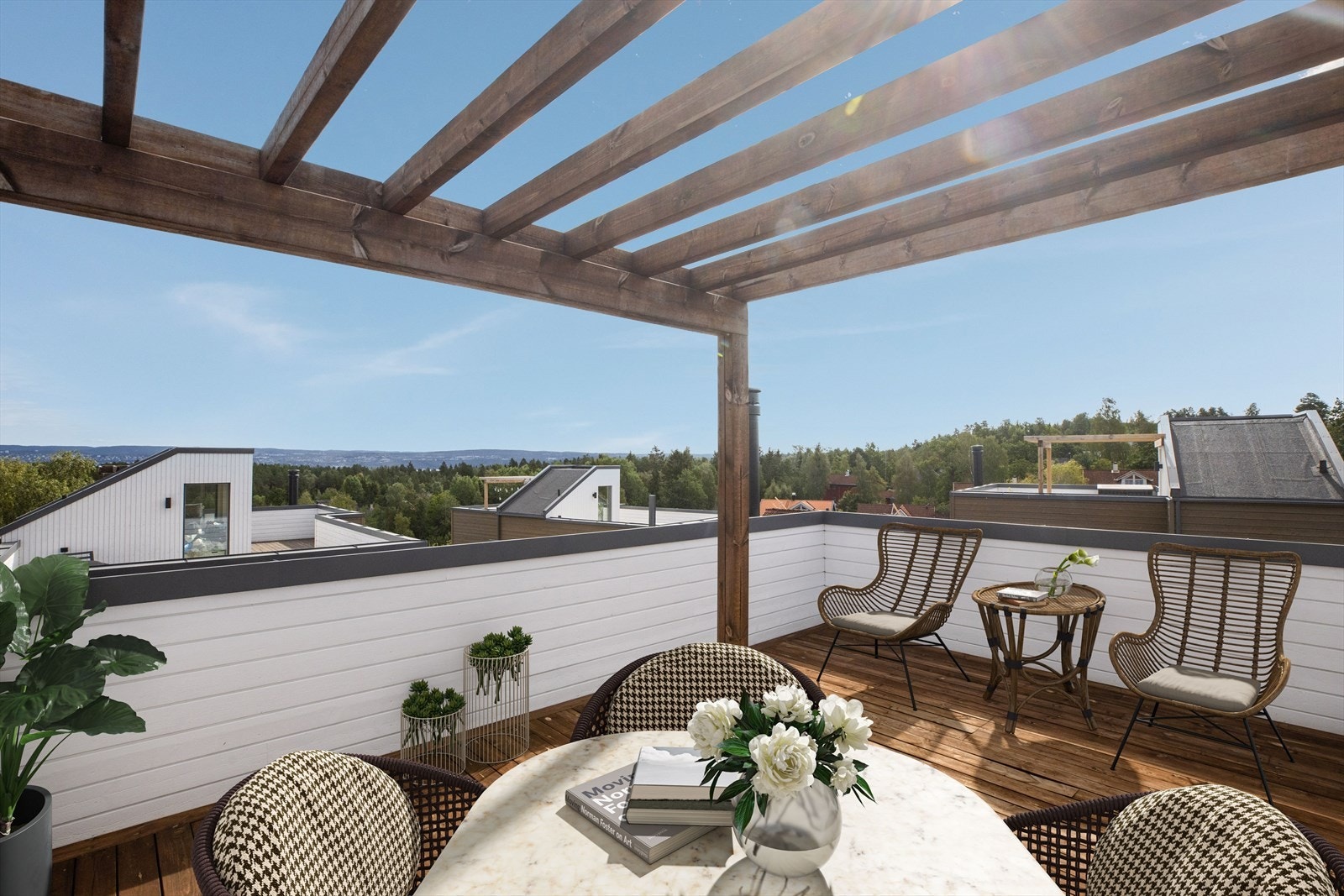 Takterrasse -Ai redigert. Galleribilde