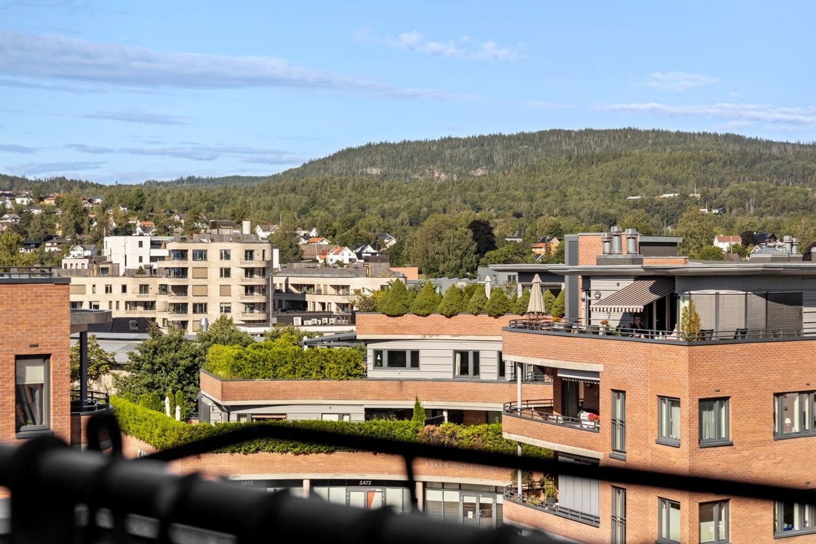Hyggelig utsyn til Asker sentrum. Galleribilde