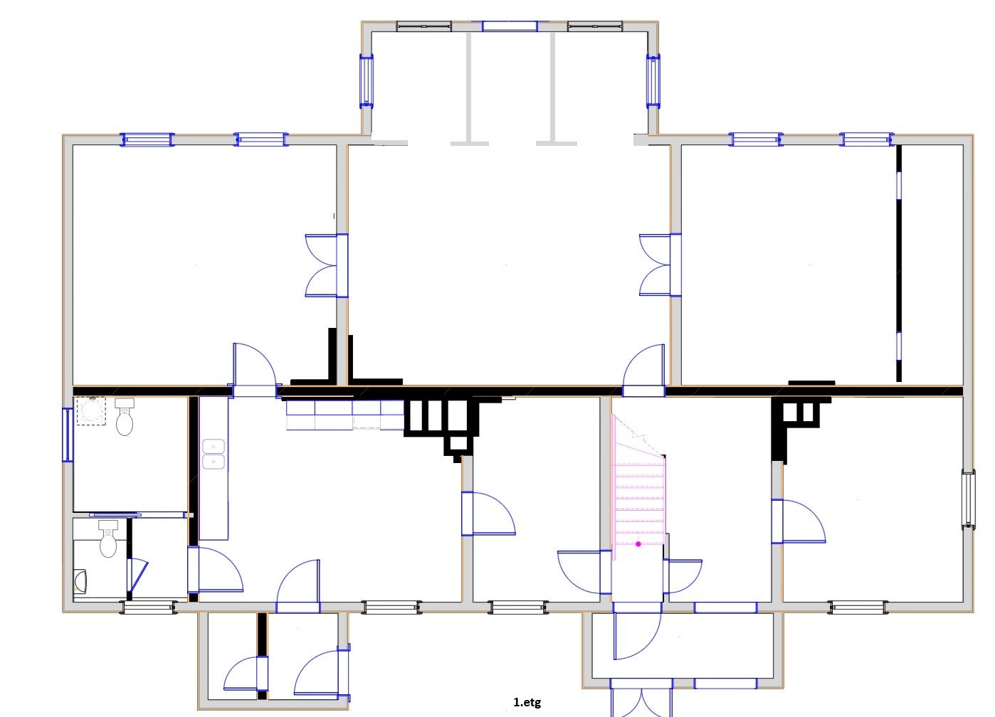 Plantegning 1. etasje Galleribilde