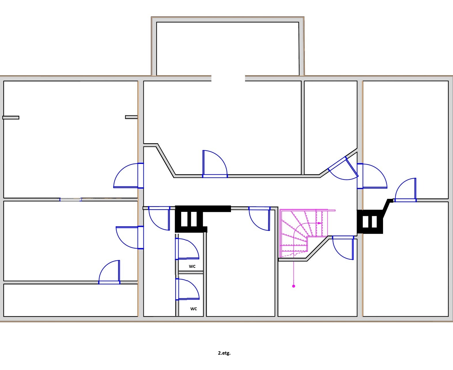 Plantegning 2. etasje Galleribilde