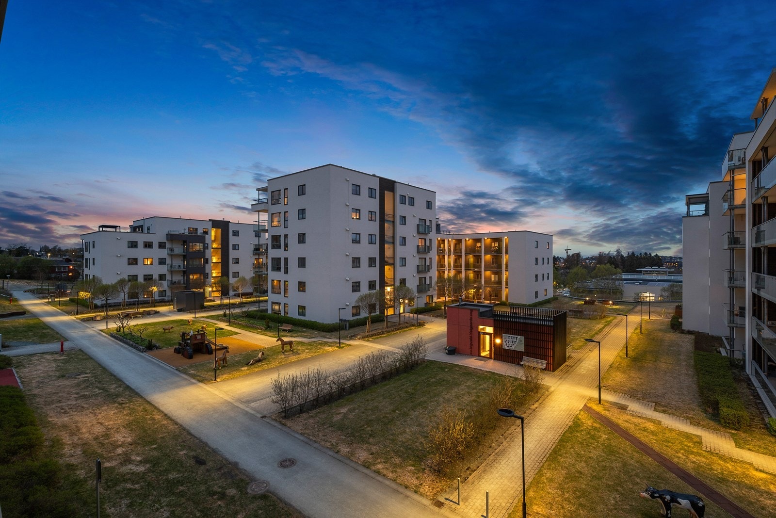 Utsikt fra balkongen. Galleribilde