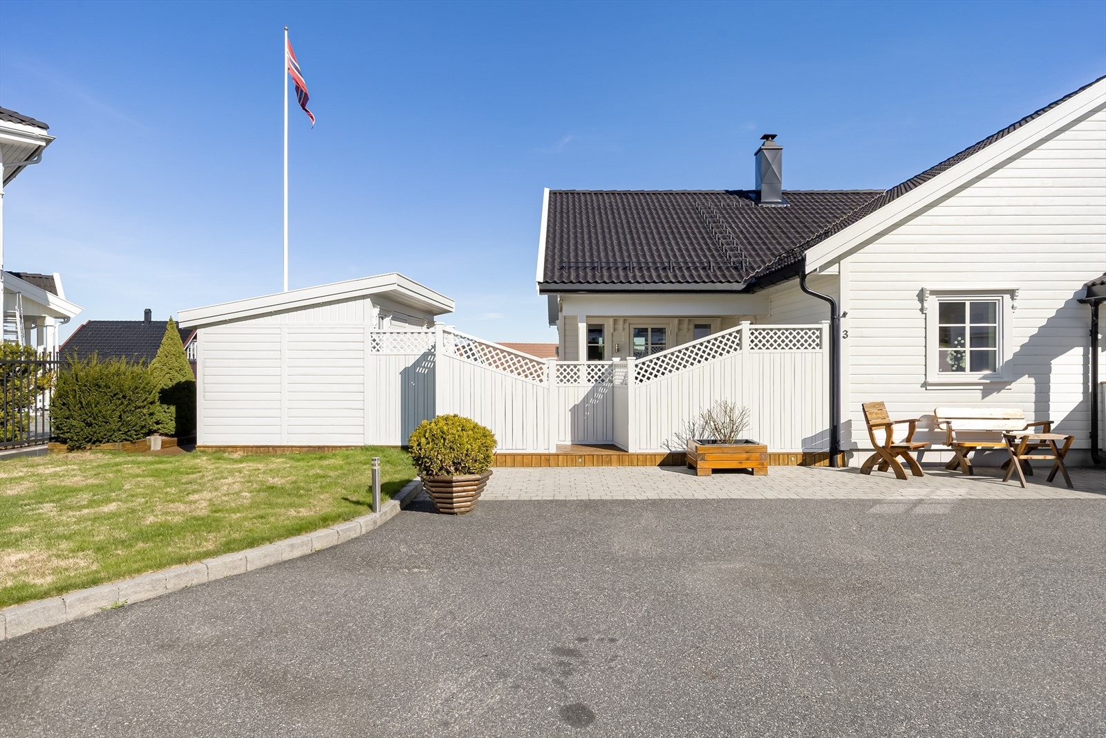 Godt og pent utnyttet tomt Galleribilde