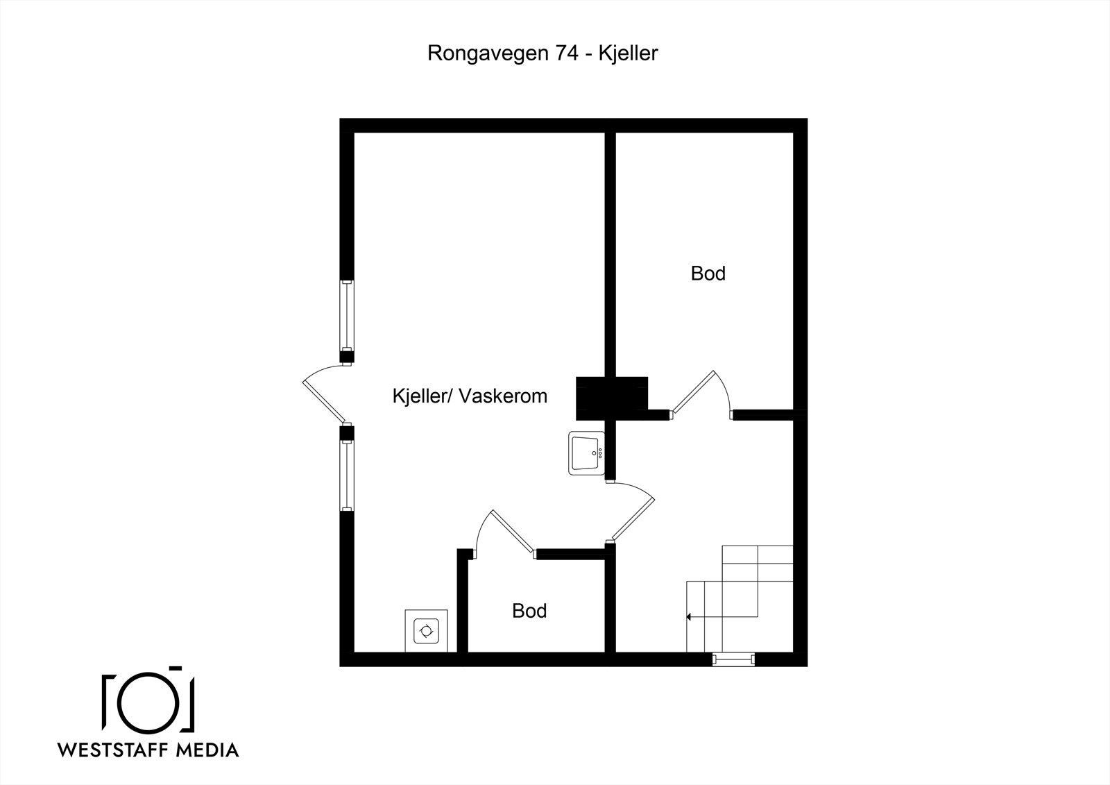 Plantegning kjeller Galleribilde