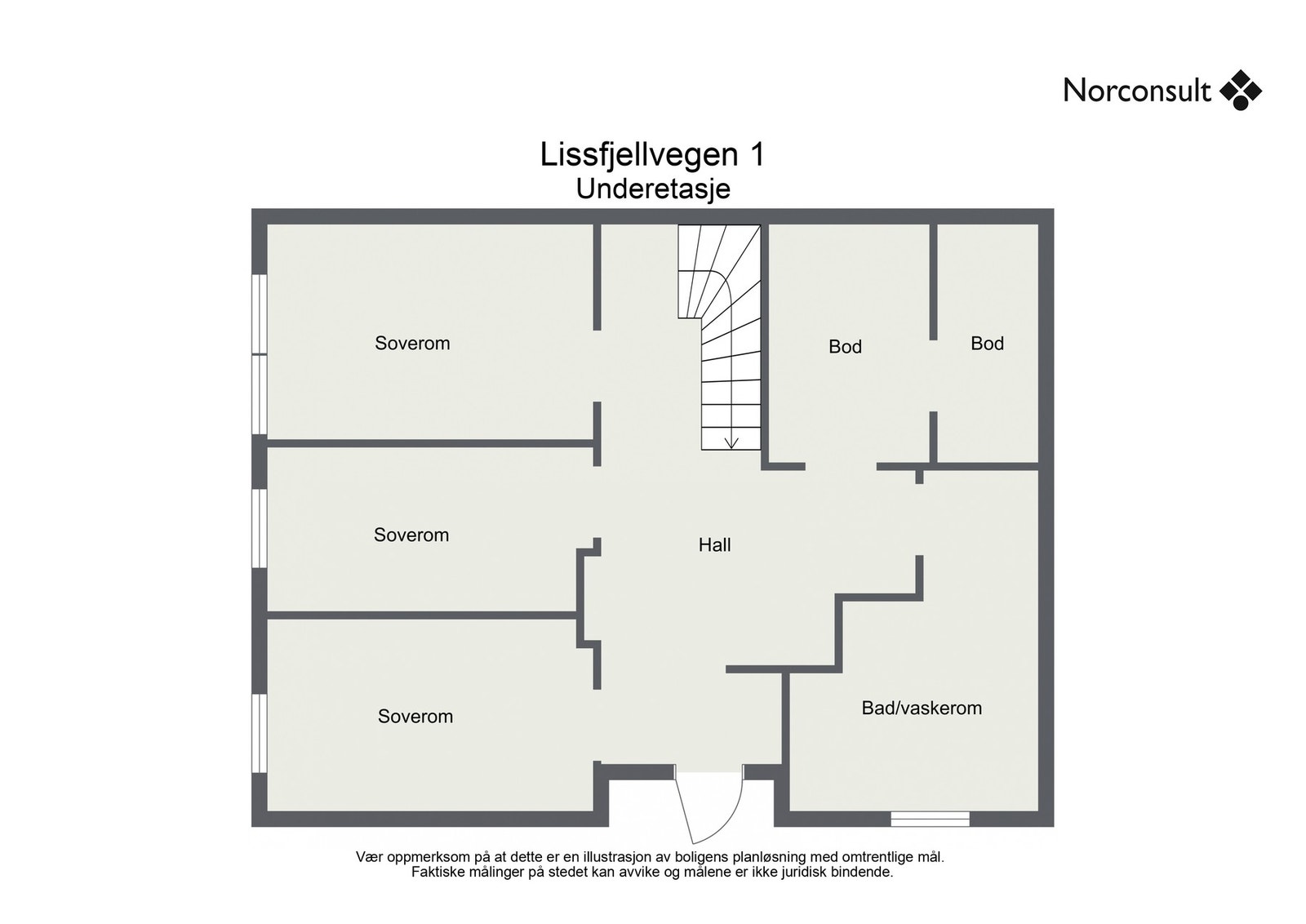 Planskisse - Underetasje Galleribilde