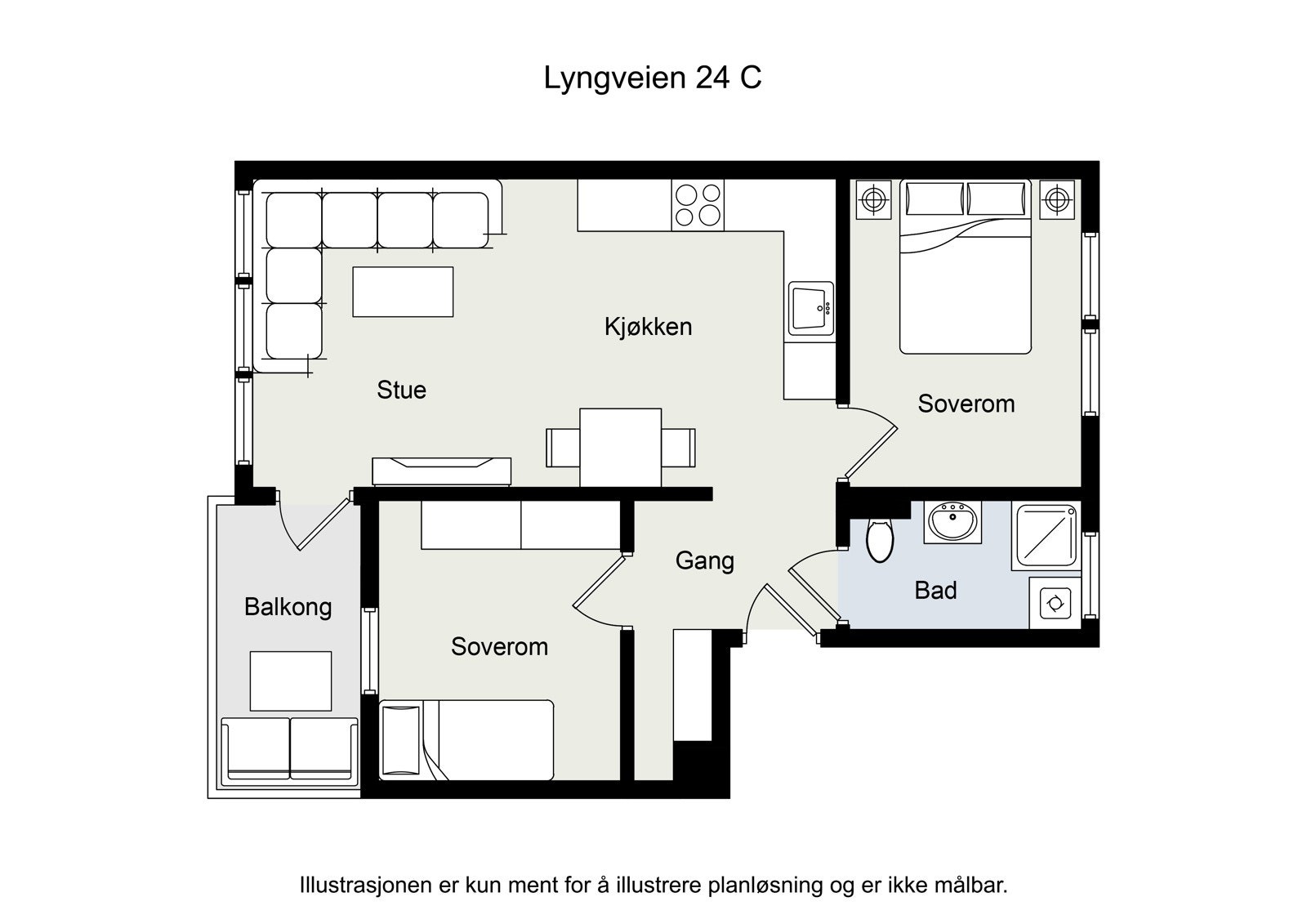 Plantegning Galleribilde