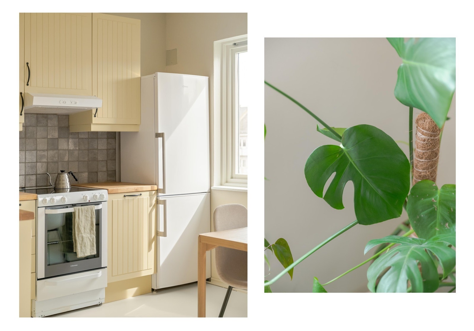 Av hvitevarer får du komfyr med platetopp, oppvaskmaskin og frittstående kjøleskap med frysedel. Disse medfølger salget. Galleribilde