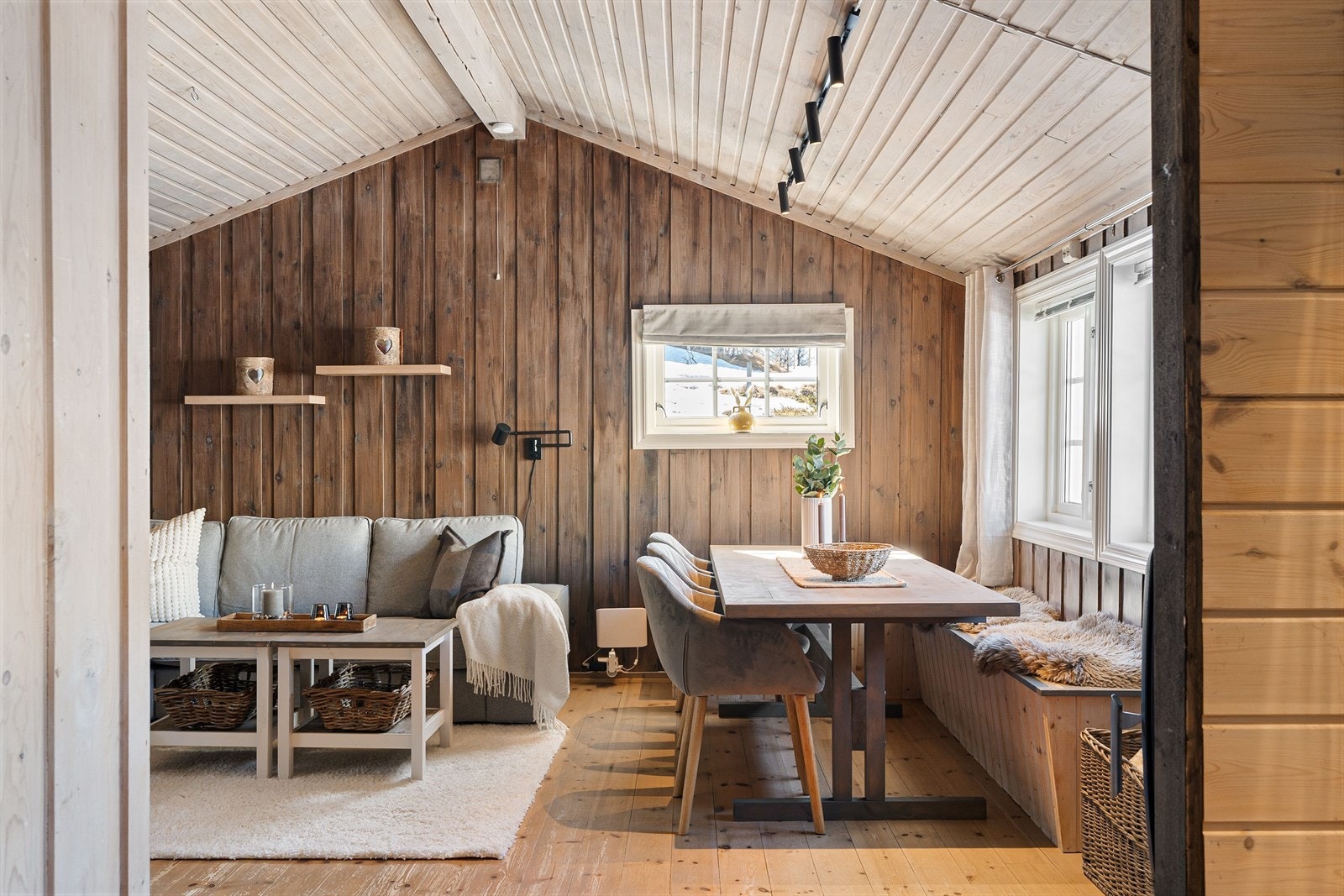Hytta har et BRA på ca. 46m². Galleribilde